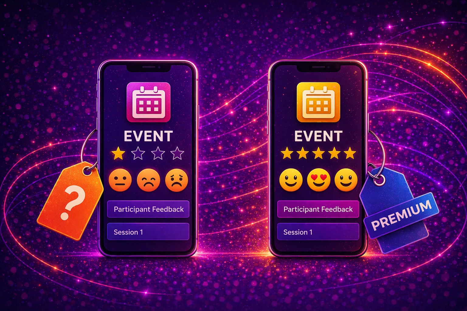 Event mobile app pricing differences blog visual