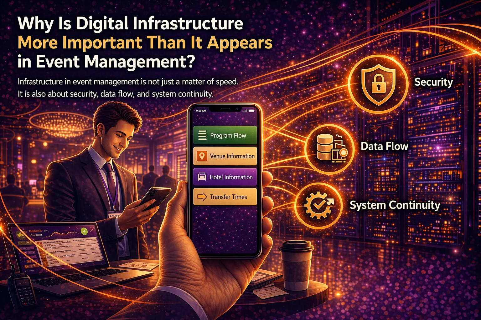 Digital infrastructure in event management blog visual