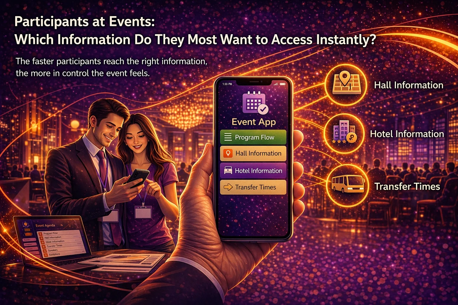 Information participants want instantly at events blog visual